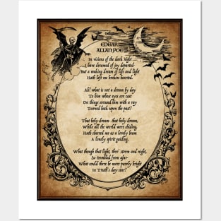 A Dream by Edgar Allan Poe Posters and Art